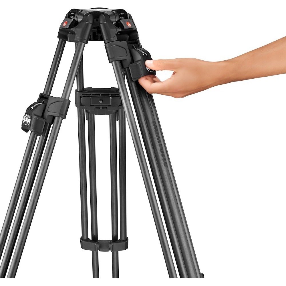 Manfrotto 509HD Fluid Video Head Fast Twin Leg Tripod System - view 5