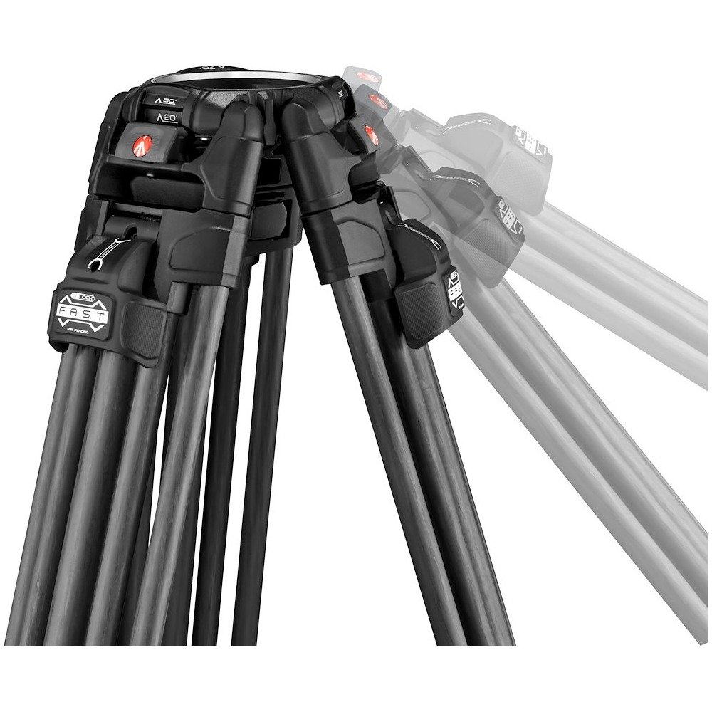Manfrotto 526 Fluid Video Head Fast Twin Leg Tripod System - view 3