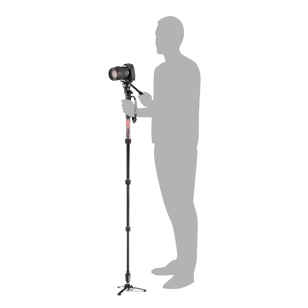 Manfrotto Element MII Video Monopod Aluminum Kit with Fluid Head - view 2
