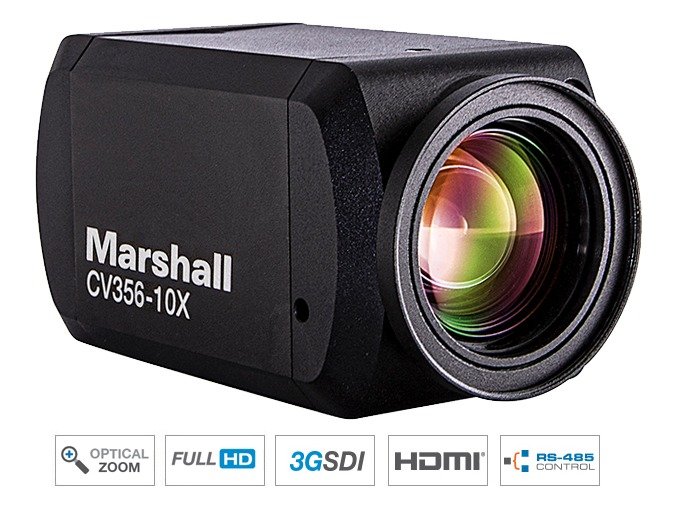 Marshall Electronics CV356-10X Compact 10X Camera, 3G-SDI and HDMI