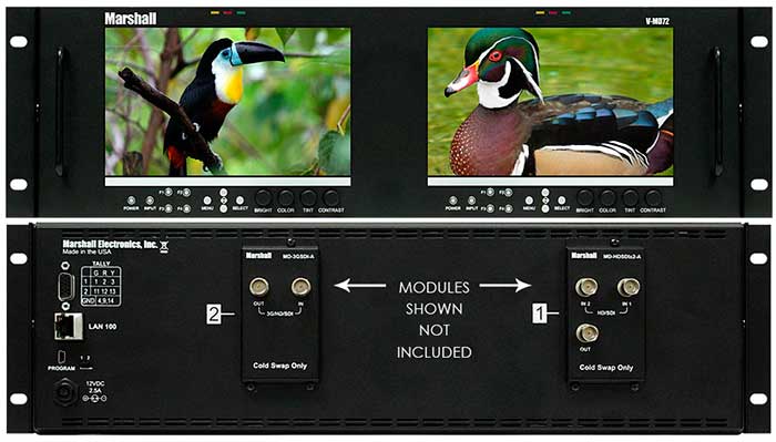 Marshall VMD72 Dual 7-inch Rack Monitor product image