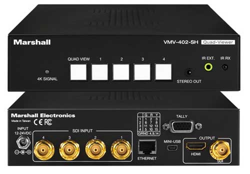 Marshall Electronics VMV-402-3GSH 4-Input 3G-SDI Switcher