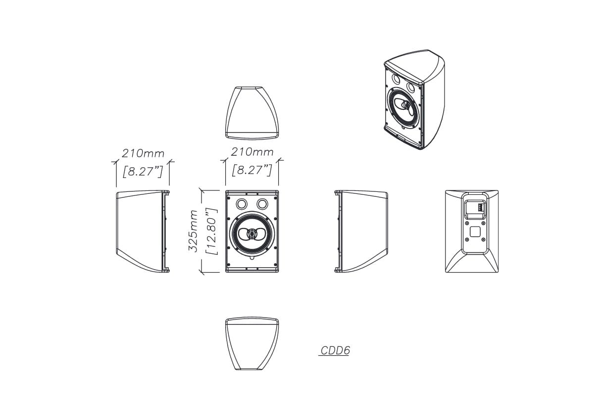 Martin Audio CDD6 6.5" Coaxial Installation Loudspeaker - view 3