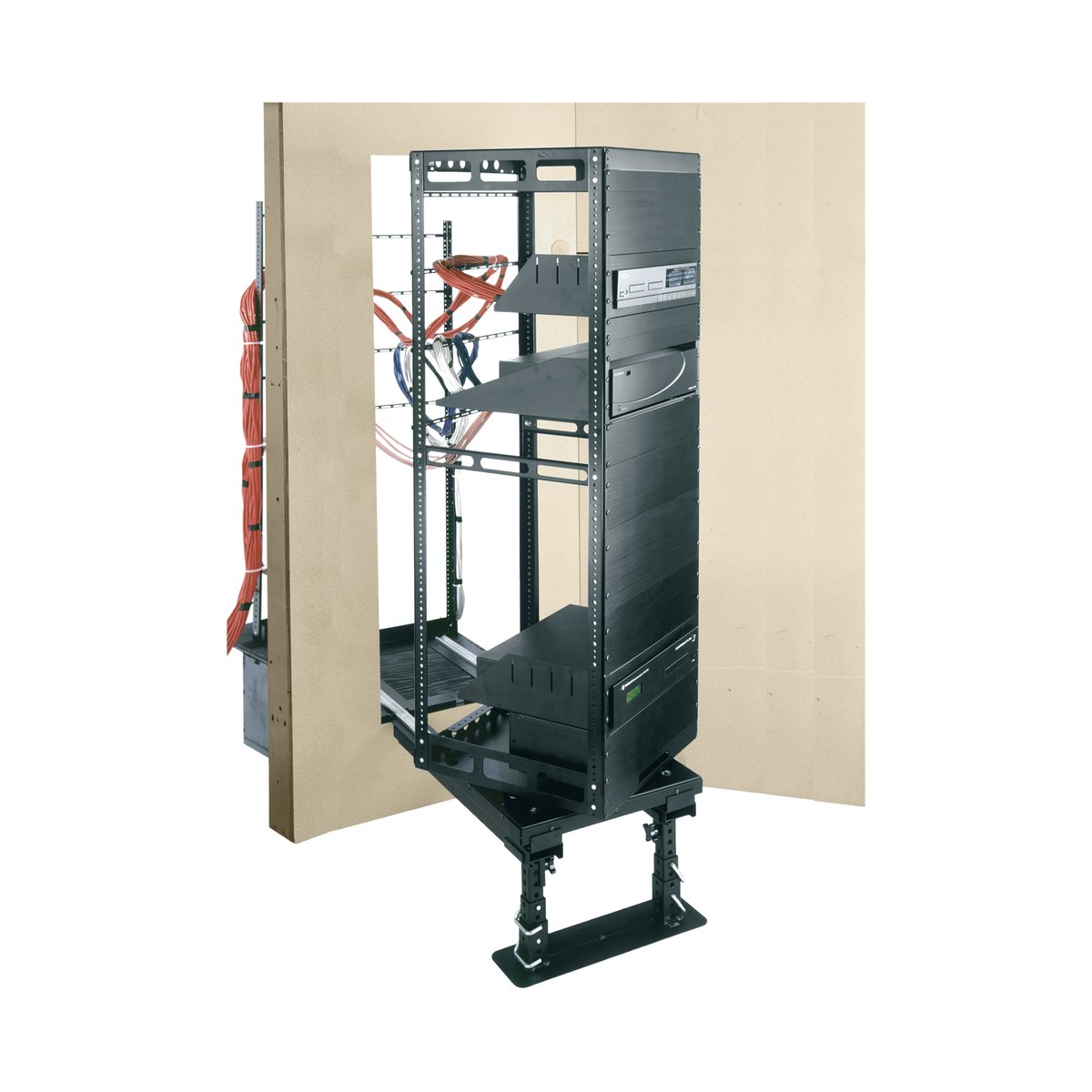 Middle Atlantic AX-SXR Series In-Wall Slide Out Rotating Rack