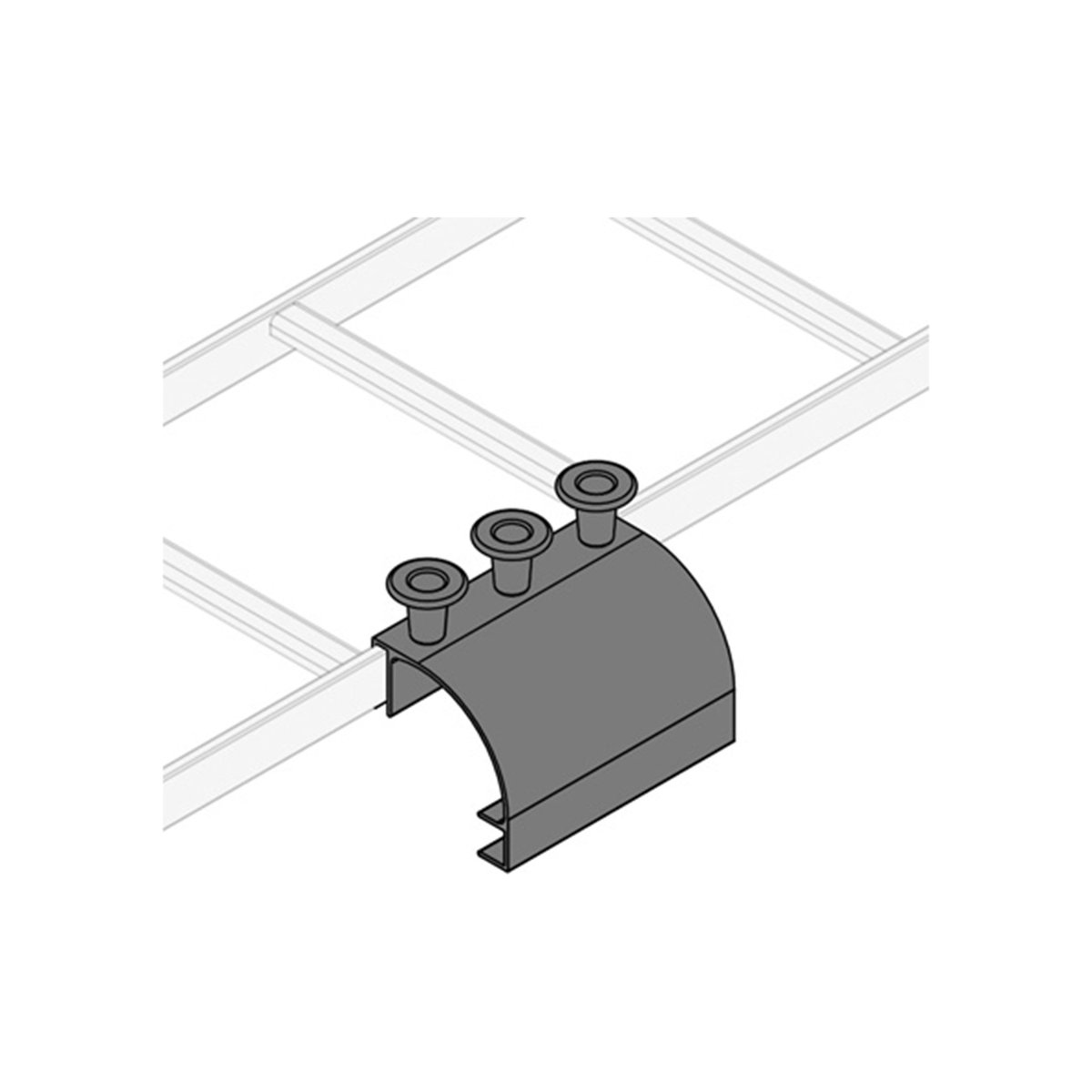 Middle Atlantic Cable Ladder Side Drop with Spools