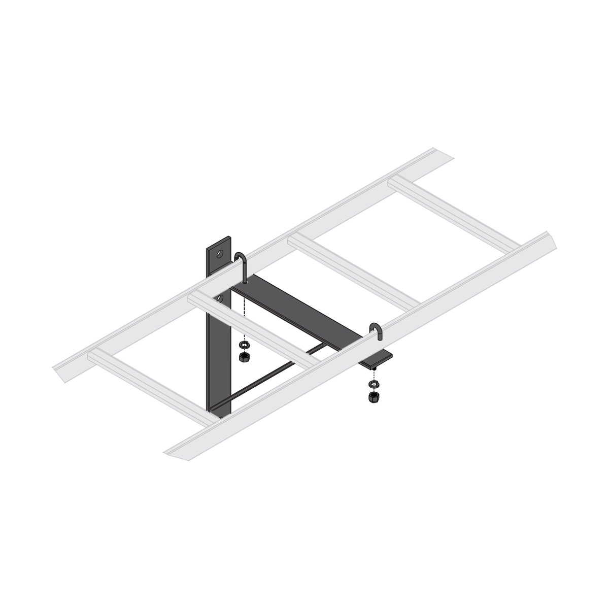 Middle Atlantic Cable Ladder Triangle Support Brackets