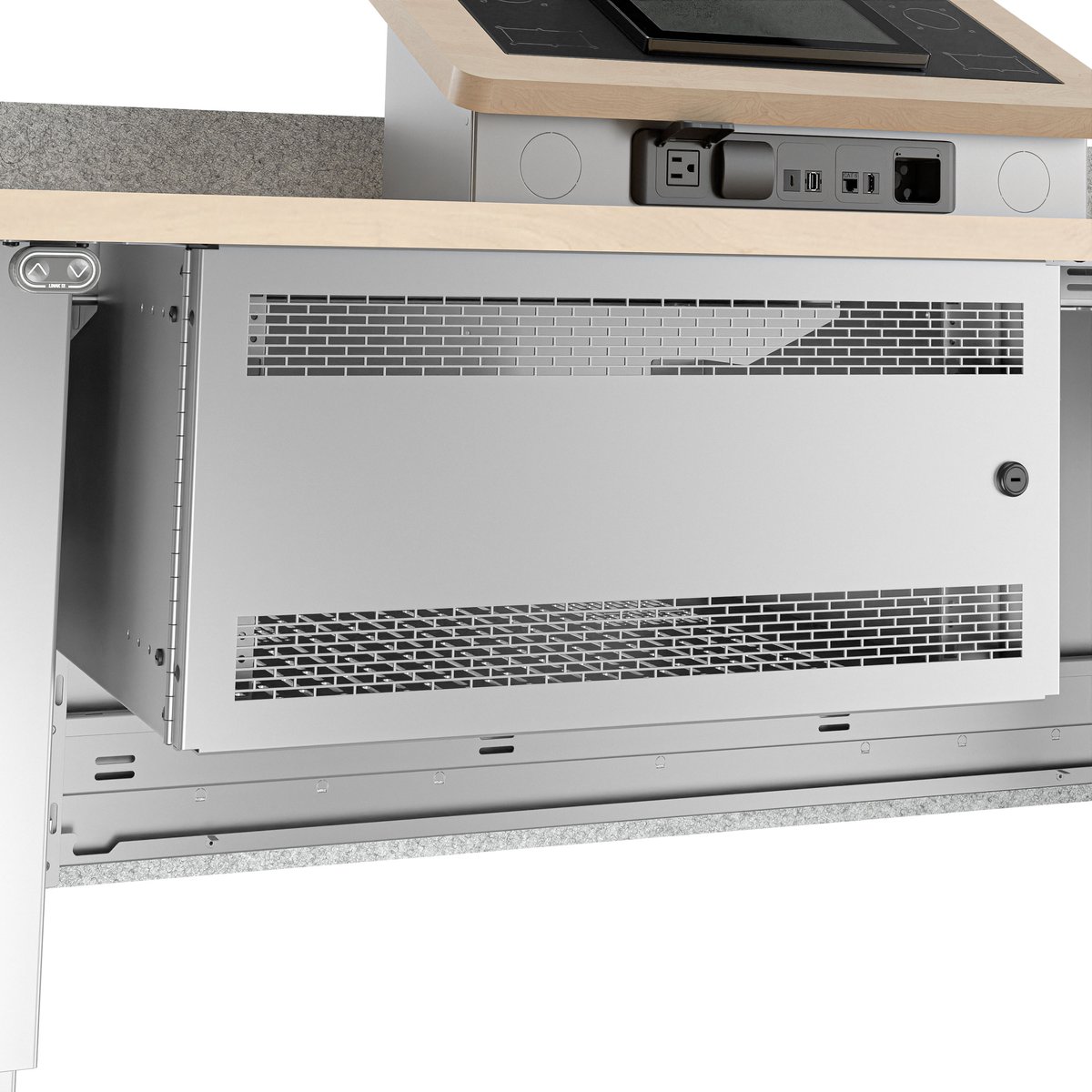 Middle Atlantic Forum™ Collaboration Suite Lectern 6RU Undermount Rack product image