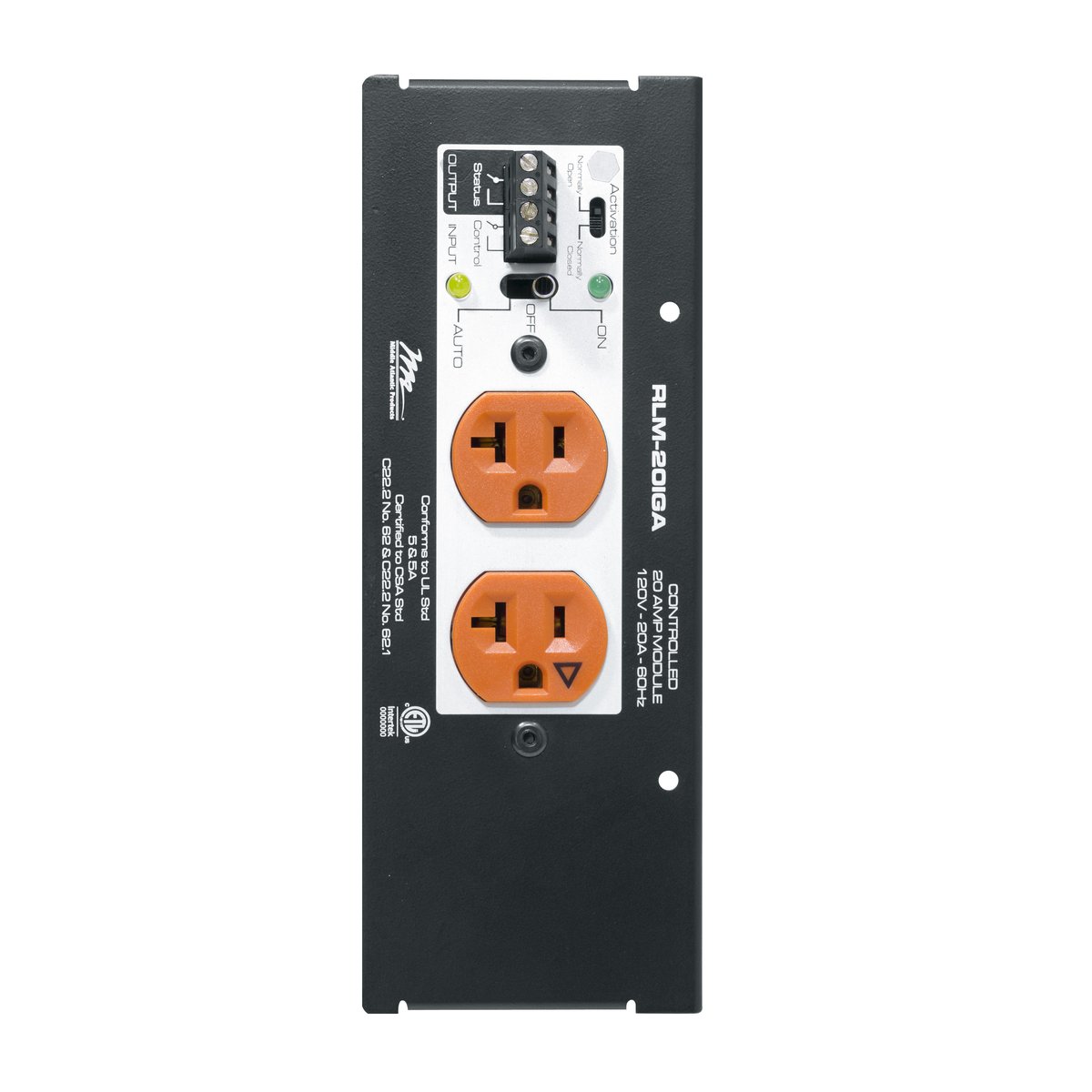 Middle Atlantic MPR Series Modular Power Raceway System - Controlled Module - view 3