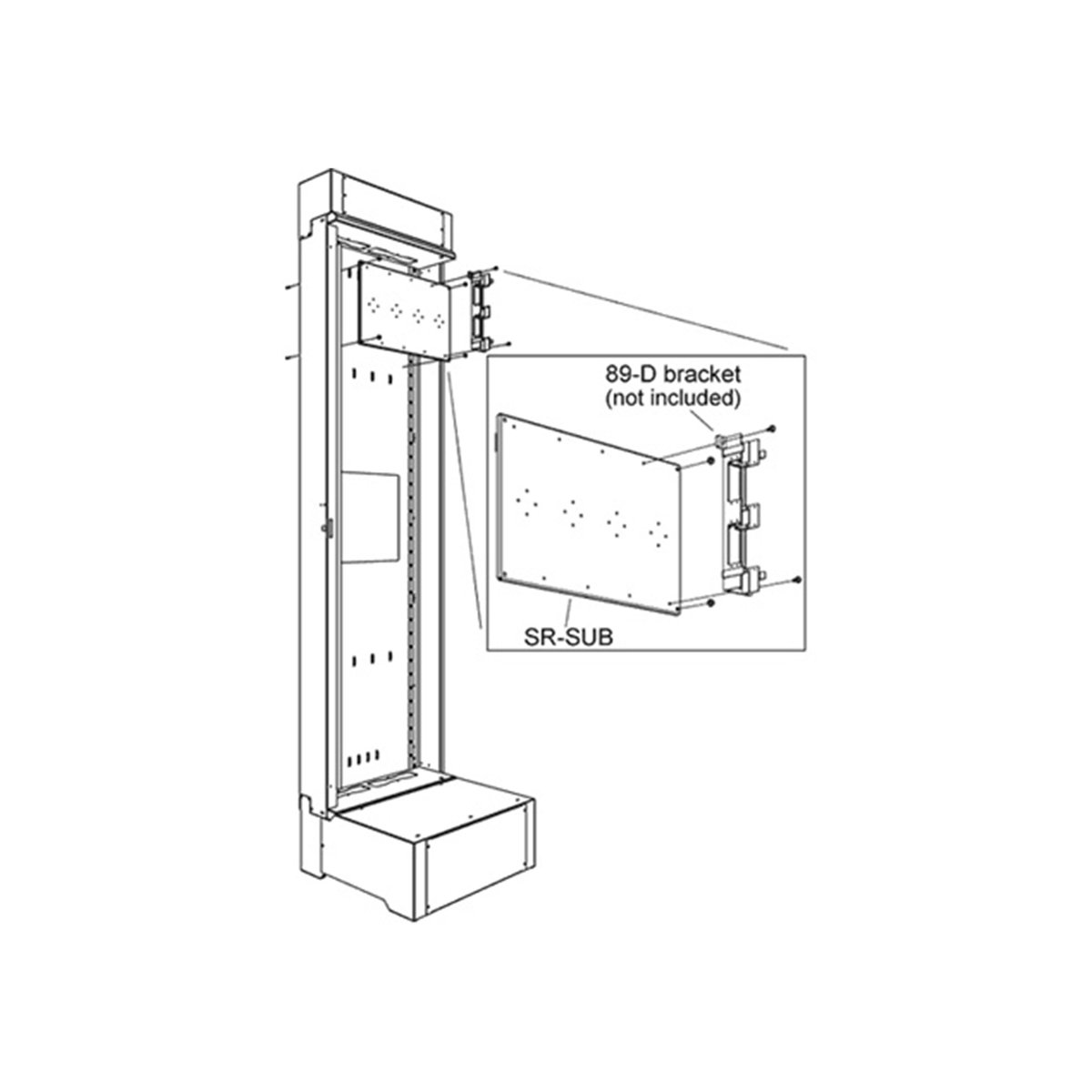 Middle Atlantic Rack Wall Bracket Kit - view 2