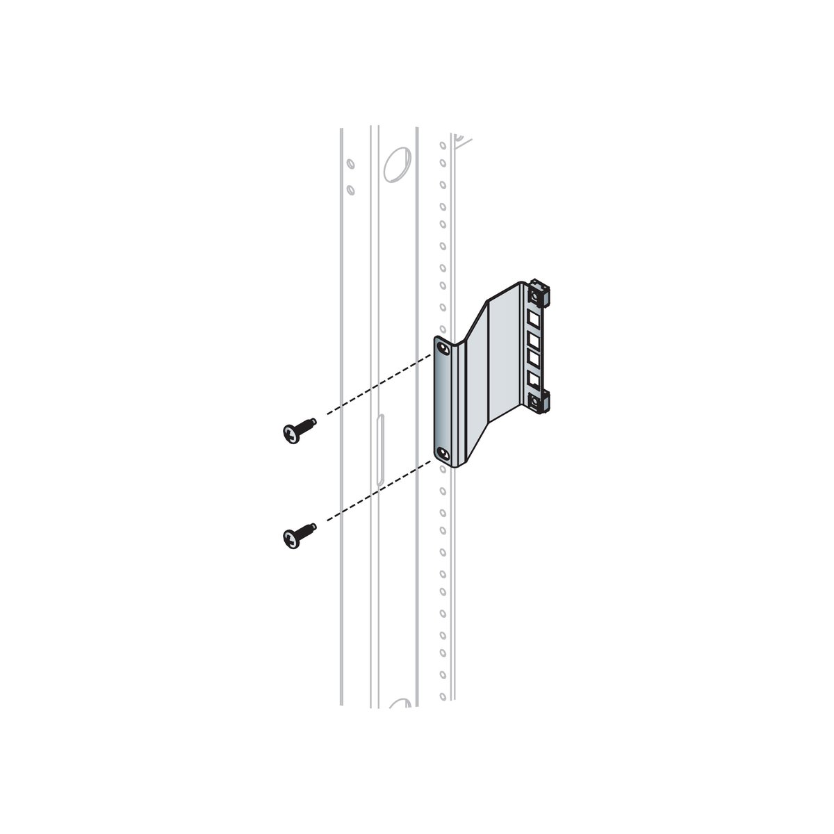 Middle Atlantic Rackrail Recessor