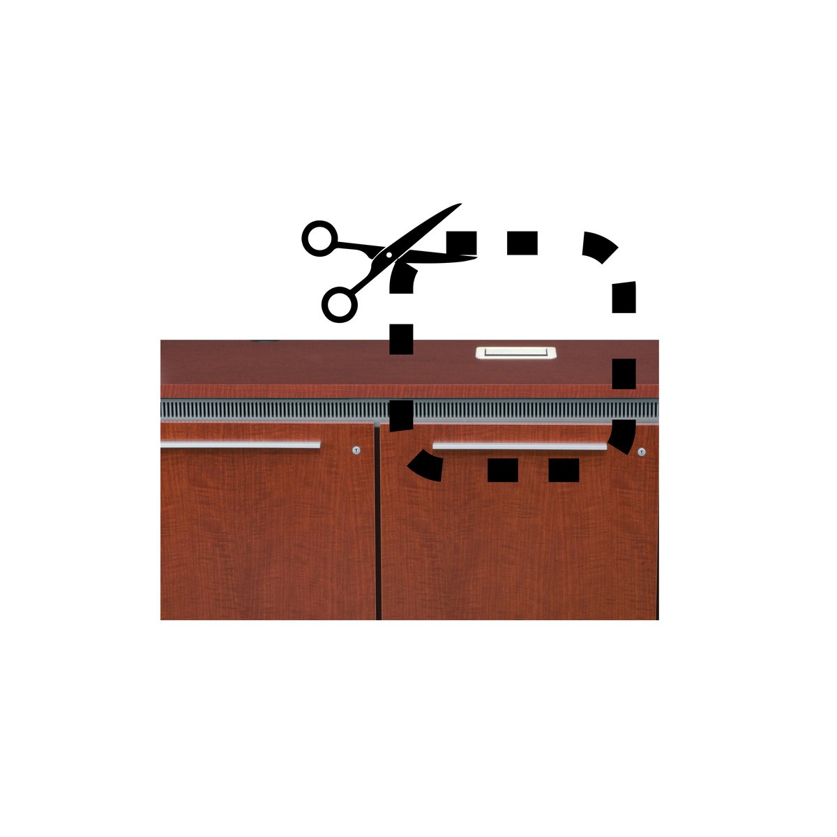 Middle Atlantic Table Box Cutout