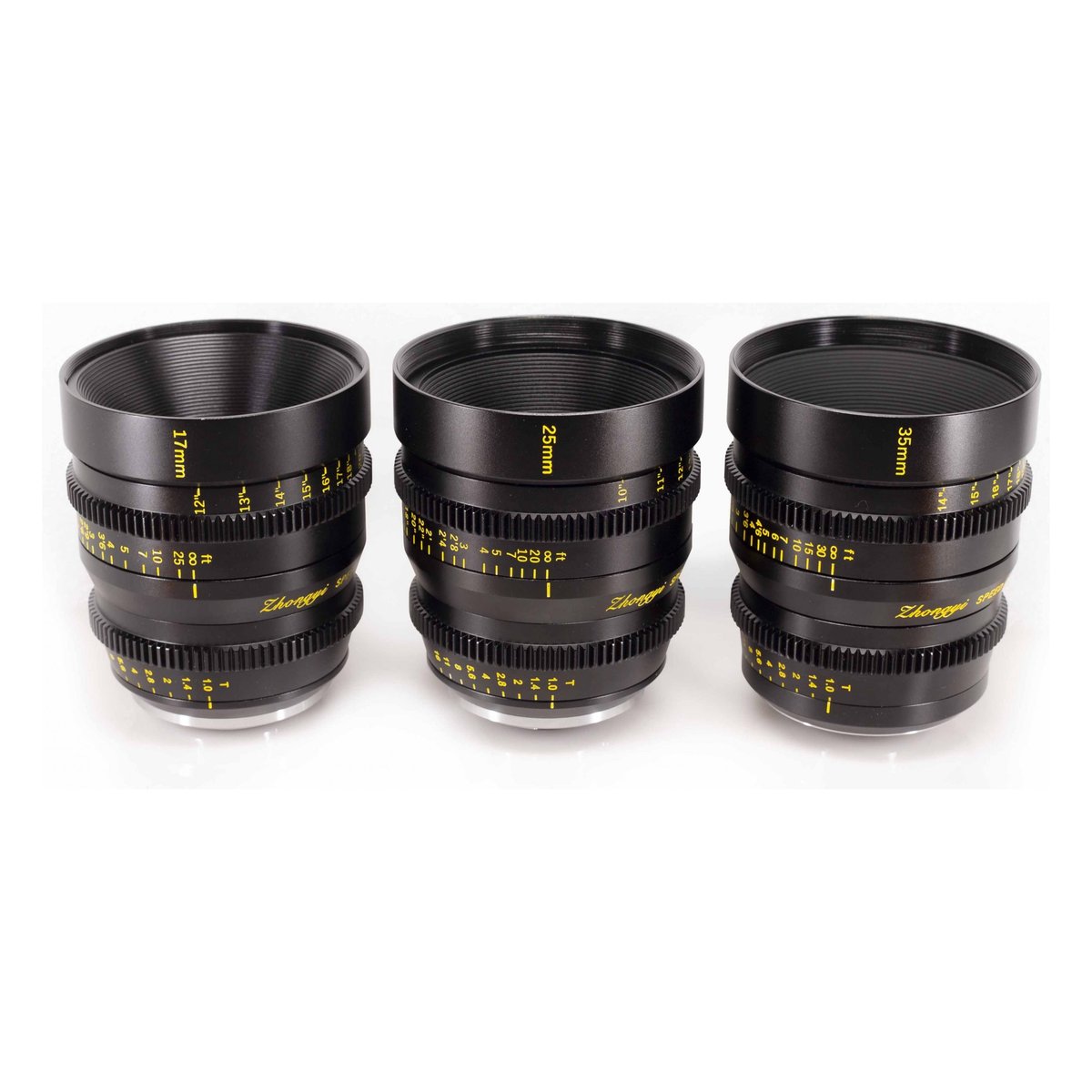 Mitakon Speedmaster 17/25/35mm T1.0 3-Lens Bundle, Micro Four Thirds