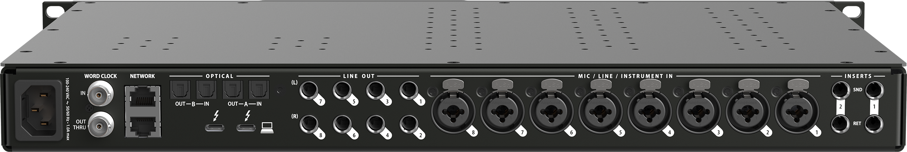 MOTU 10pre 26x28 Thunderbolt/USB4 Audio Interface with AVB Networking - view 4