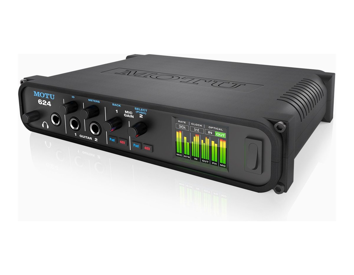 MOTU 624 16x16 Thunderbolt/USB3 Audio Interface with AVB Networking