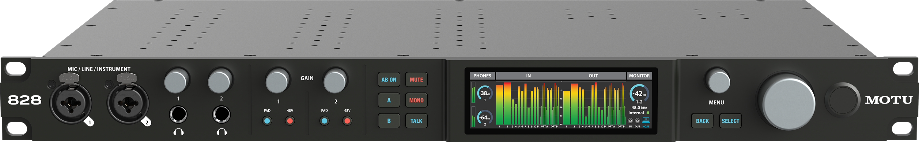 MOTU 828 28x32 USB3 Audio Interface with DSP Mixing and Effects - view 2
