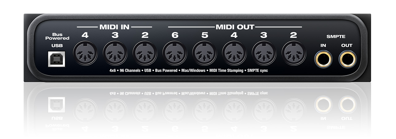 MOTU micro express 4x6 USB MIDI Interface with SMPTE Sync - view 3