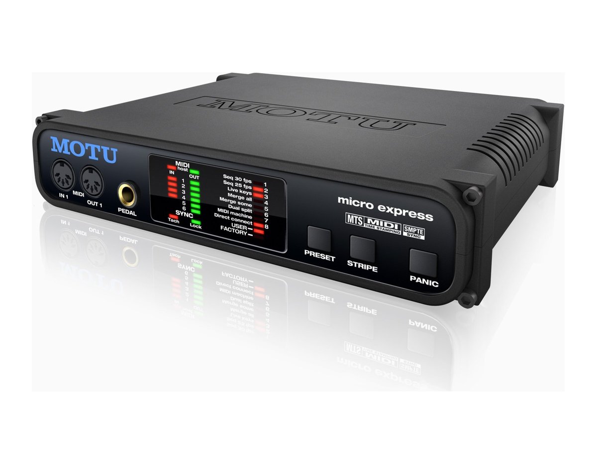 MOTU micro express 4x6 USB MIDI Interface with SMPTE Sync