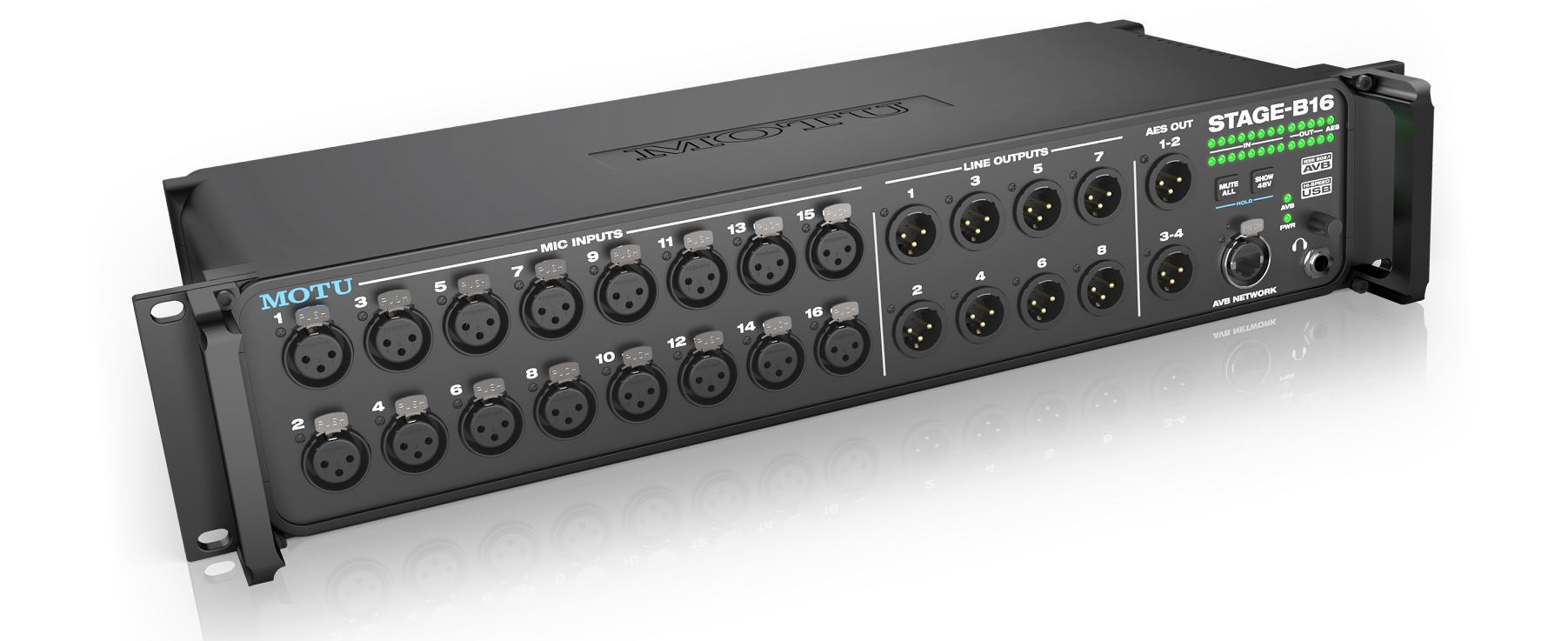 MOTU Stage-B16 16-Input AVB Stage Box, Mixer and USB Audio Interface - view 2