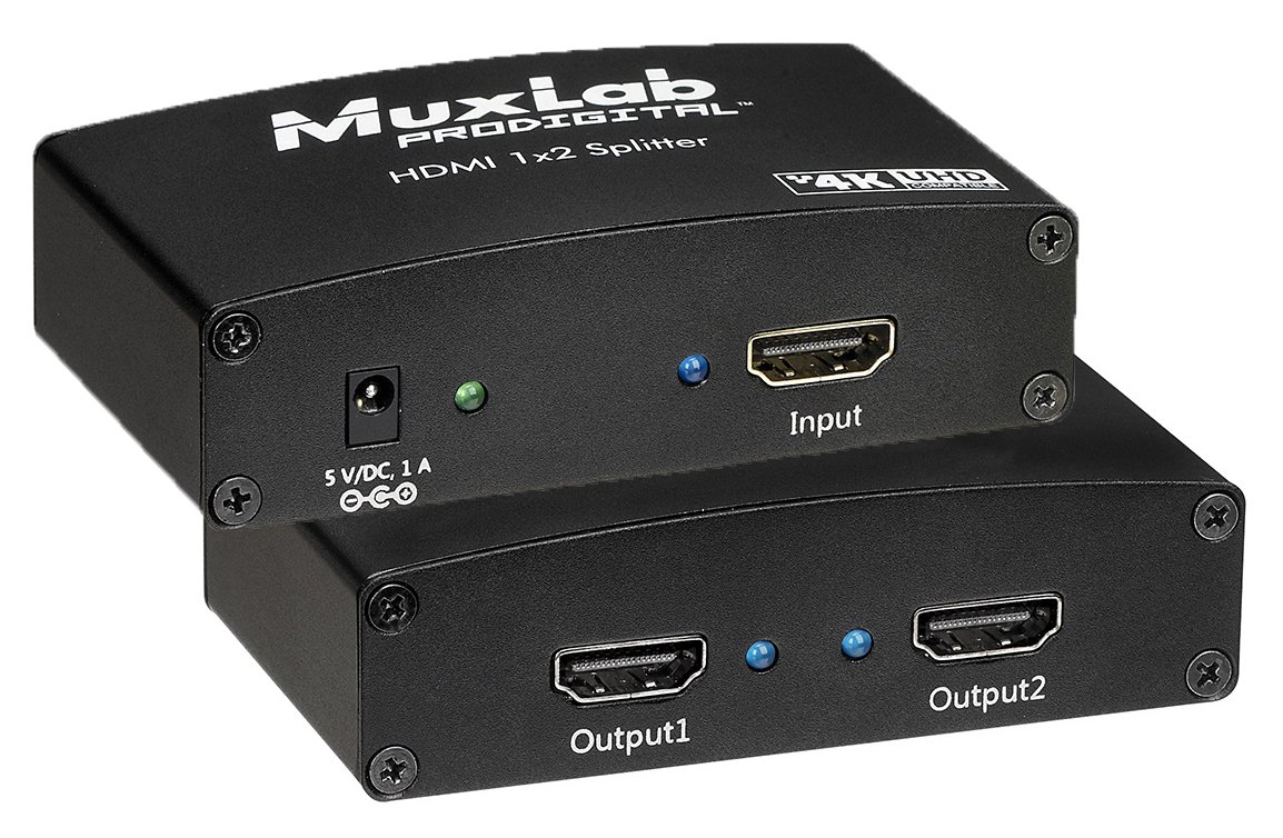 MuxLab 100500 HDMI 1X2 Splitter, UHD-4K - view 2