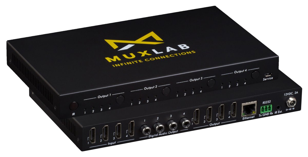 100508 4x4 HDMI Matrix Switch, 4K/60
