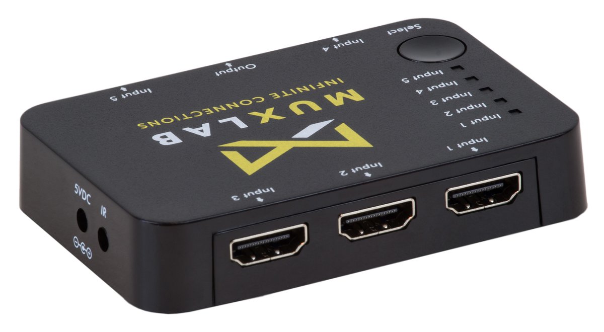 MuxLab 100526 HDMI 5x1 Switcher, 4K/60 - view 3