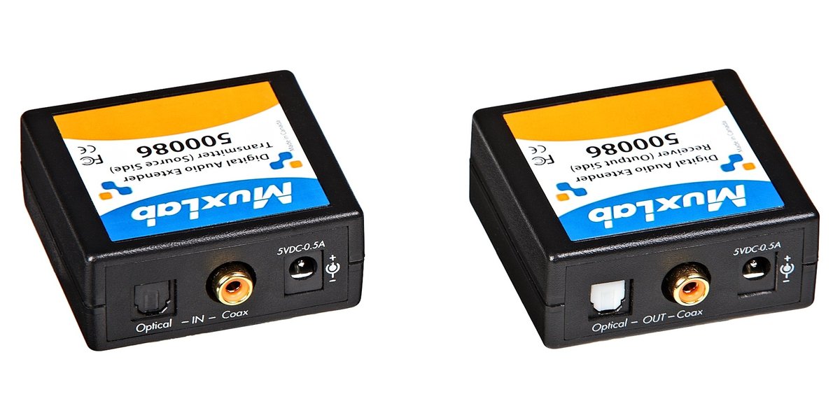 MuxLab 500086 Digital Audio Extender Kit, 100m
