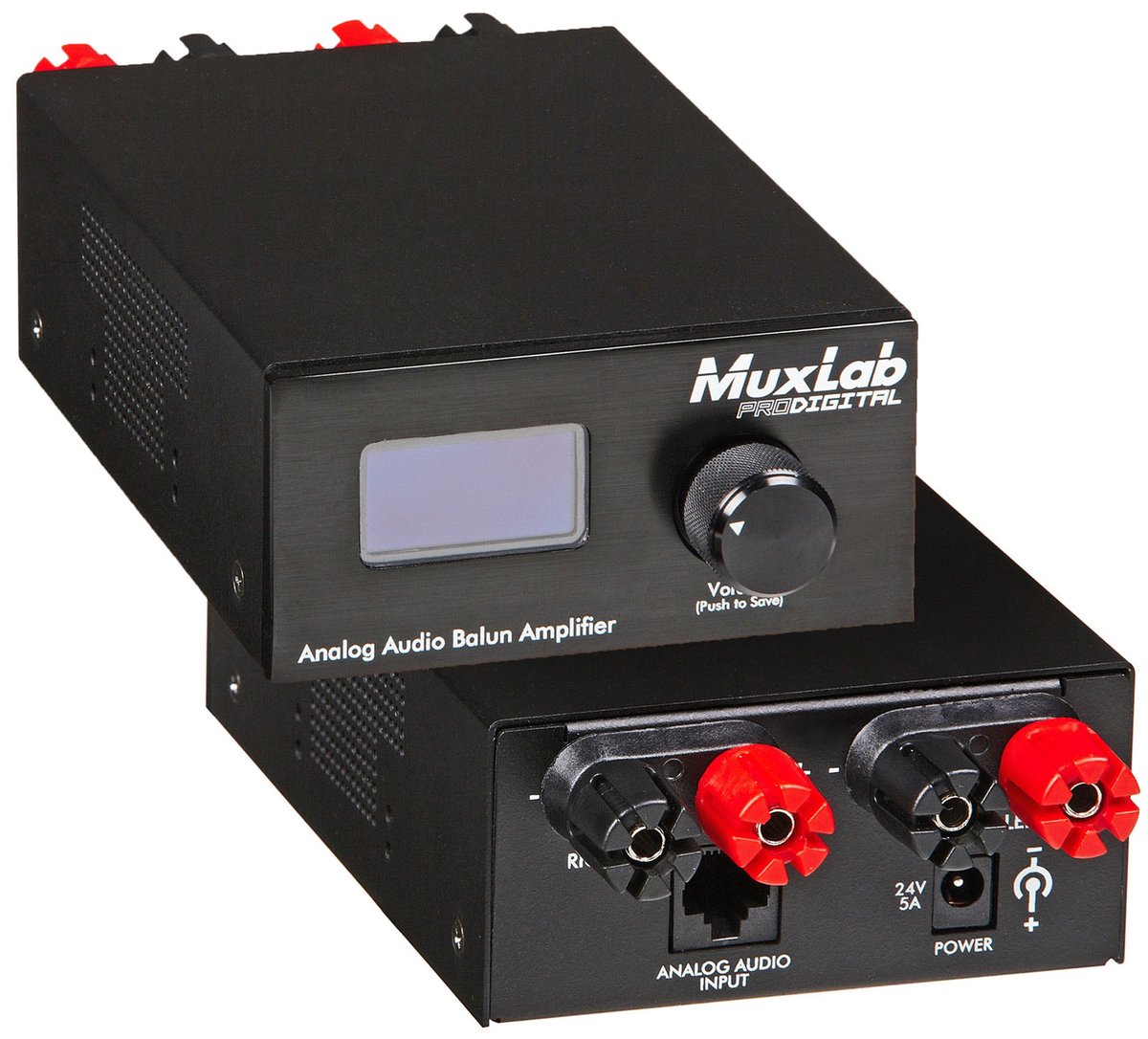 MuxLab 500219 Analog Audio Balun Amplifier, US product image