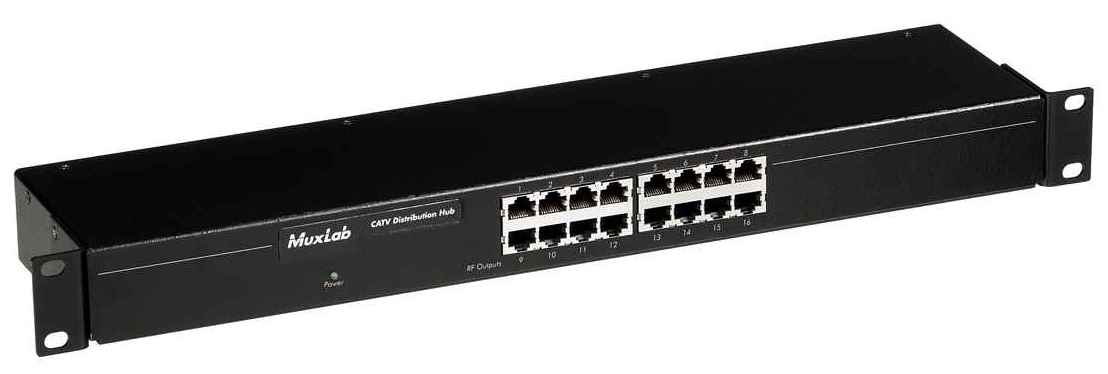 MuxLab 500303 CATV Hub - 16 Ports, 110V