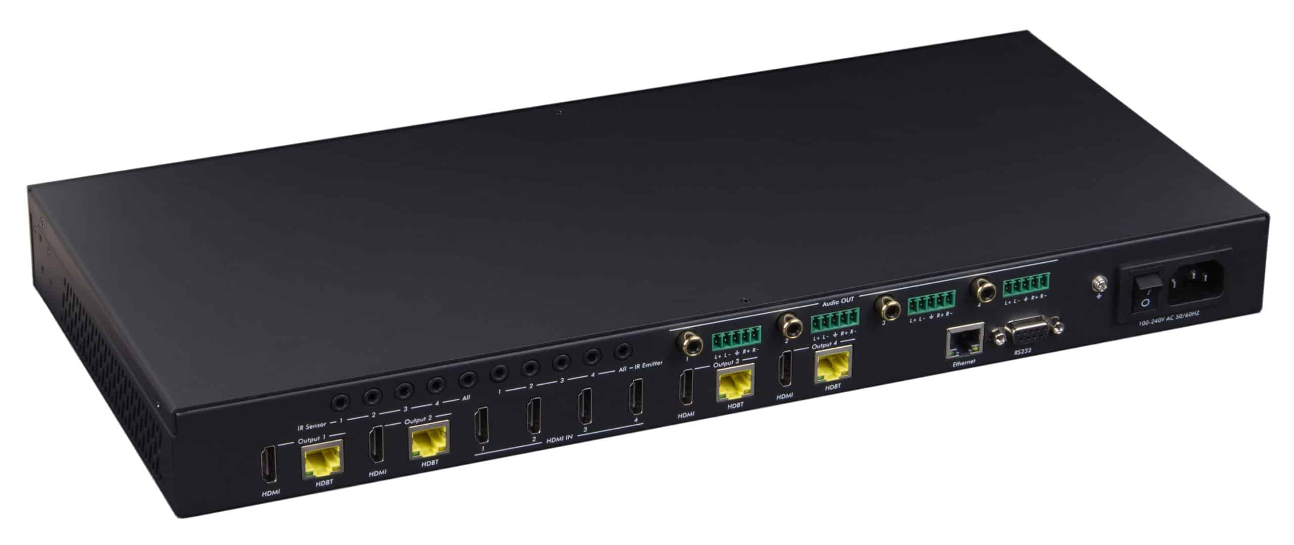 MuxLab 500412 HDMI 4X4 Matrix SWX Kit, HDBT, PoC, 4K/60 - view 5