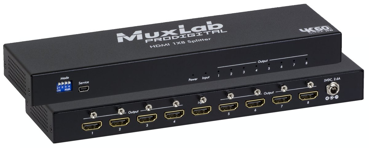 500427 HDMI 1x8 Splitter, 4K60