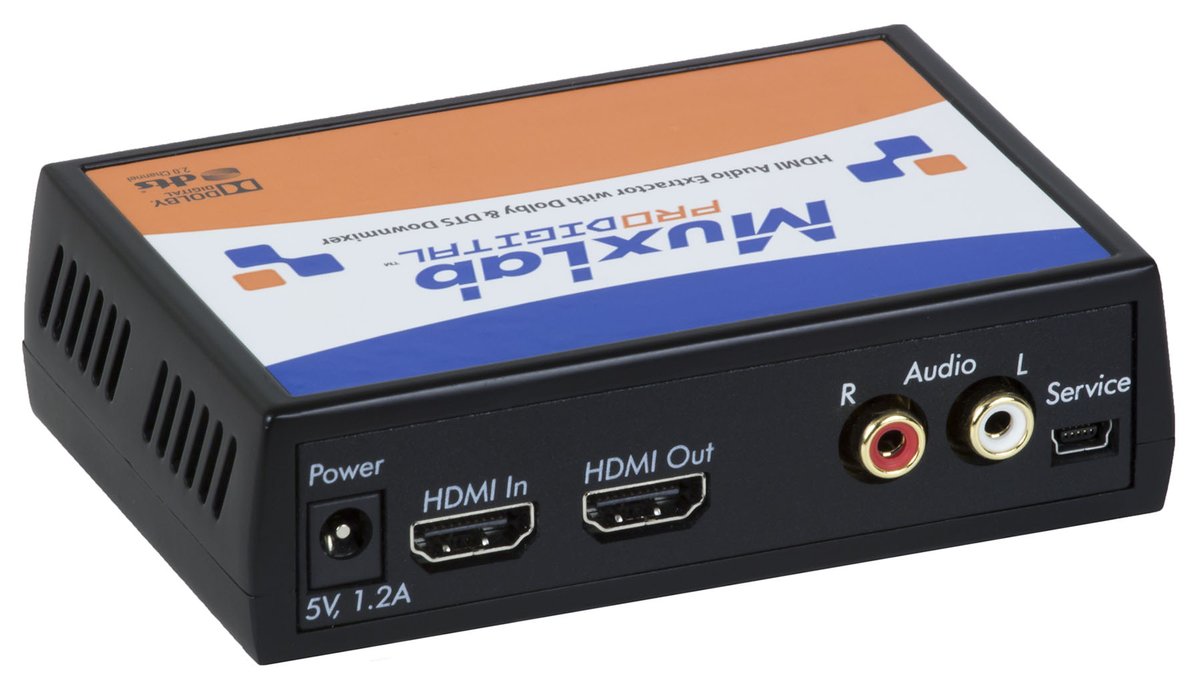 MuxLab 500439 HDMI Audio Extractor with Dolby & DTS Downmixer - view 3
