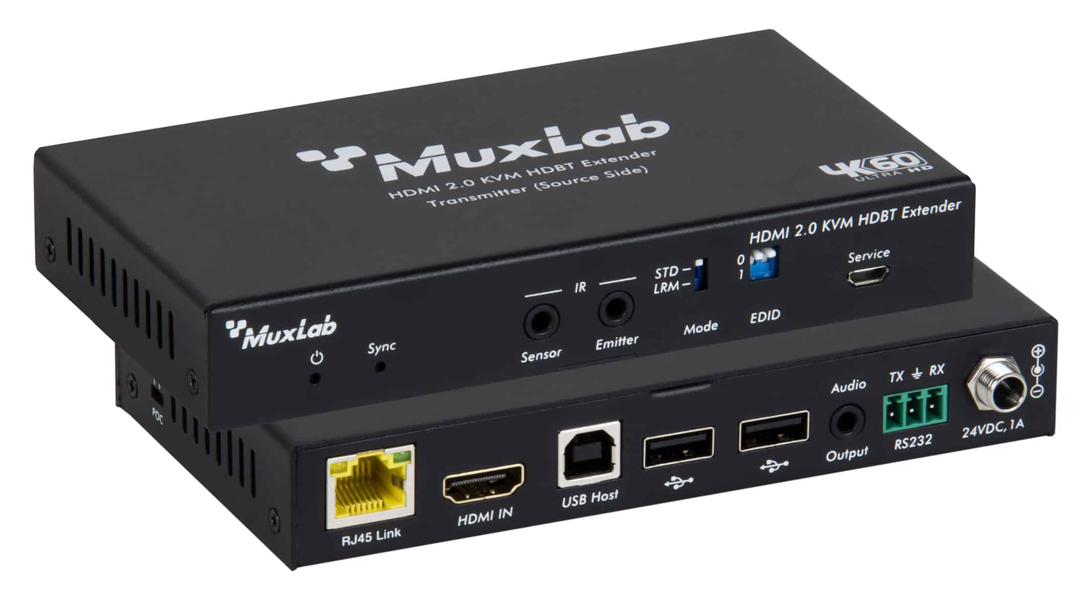 MuxLab 500449 HDMI 2.0 KVM HDBT Extender Kit, 100m - view 4