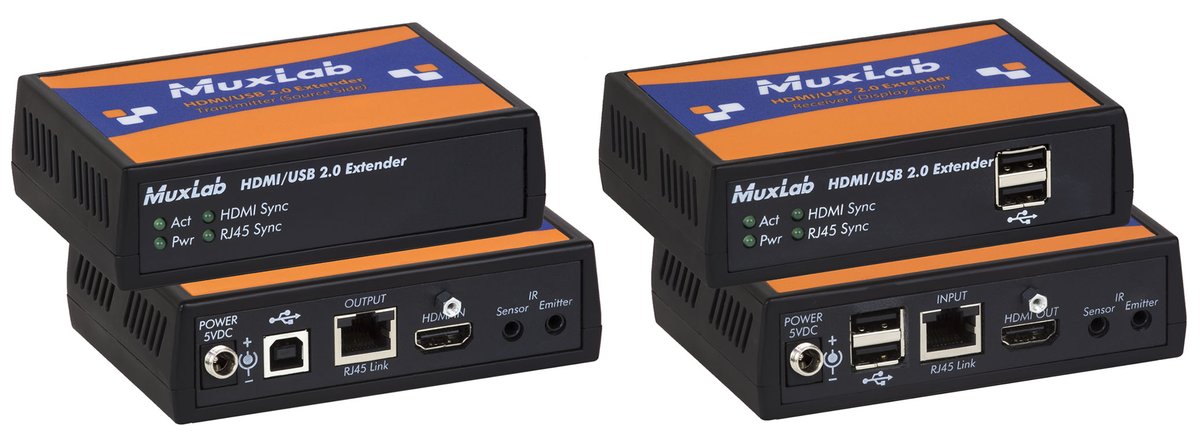 500457 HDMI / USB 2.0 Extender Kit, HDBT, 4K60
