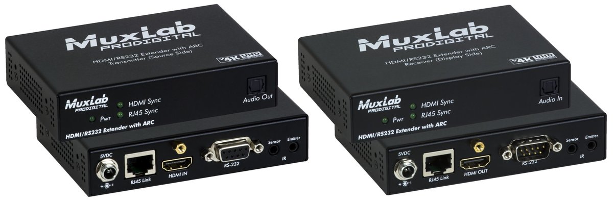 500458 HDMI/RS232 Extender Kit with ARC, HDBT, UHD-4K