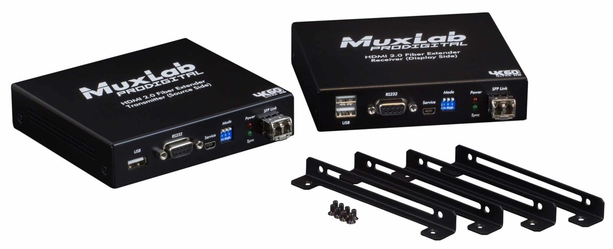 500485 HDMI 2.0 Fiber Extender Kit, Single Mode