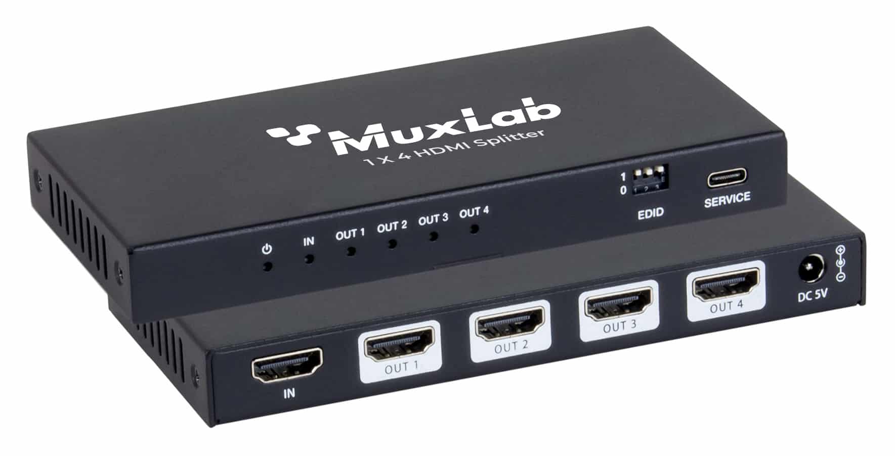 MuxLab 500511 HDMI 2.1 48Gbps 1x4 Splitter