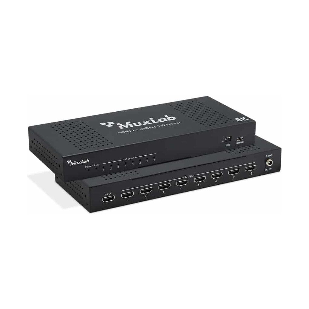 500512 HDMI 2.1 48Gbps 1x8 Splitter