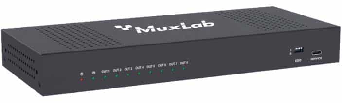 MuxLab 500512 HDMI 2.1 48Gbps 1x8 Splitter - view 4