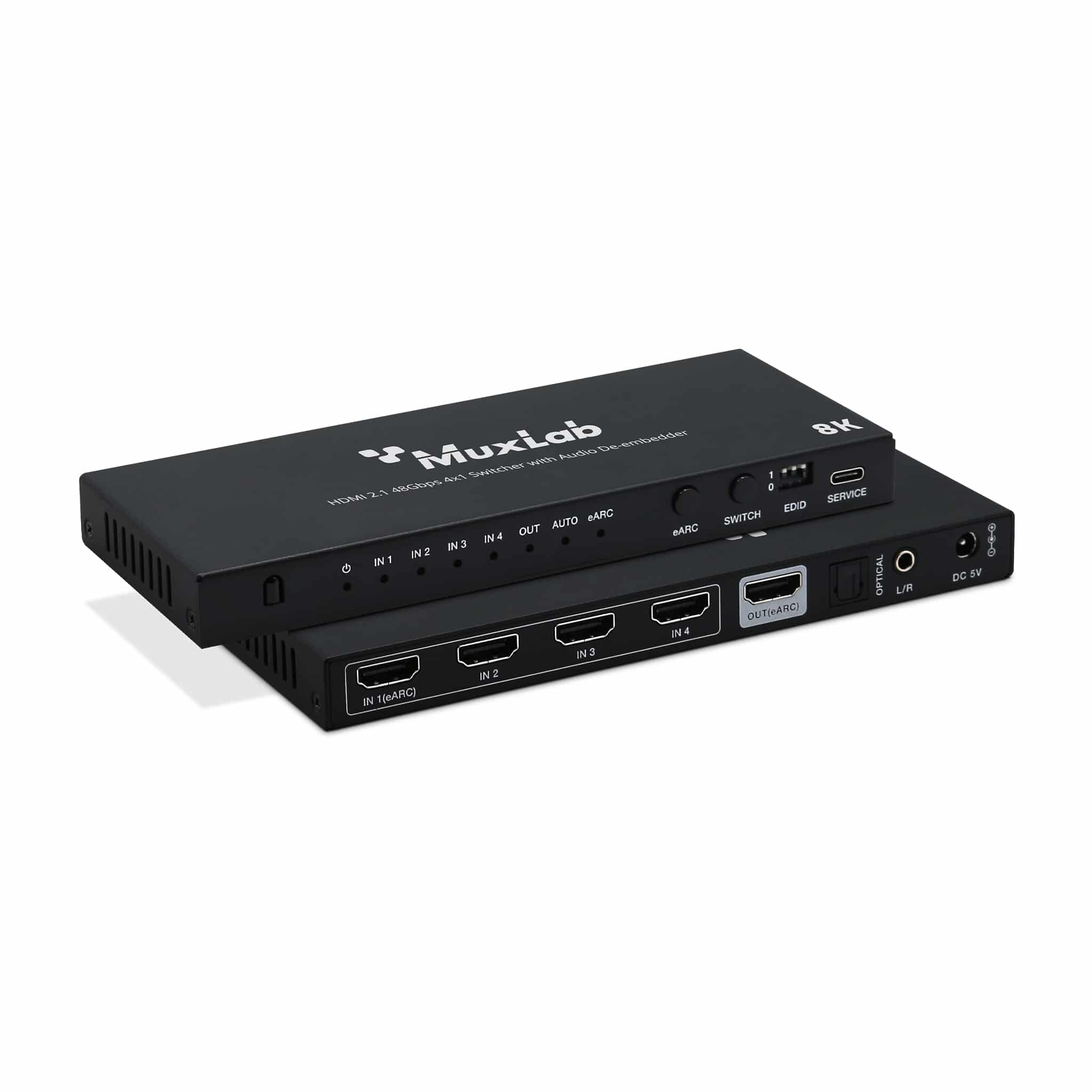 500513 HDMI 2.1 48Gbps 4x1 Switch Audio De-embedder