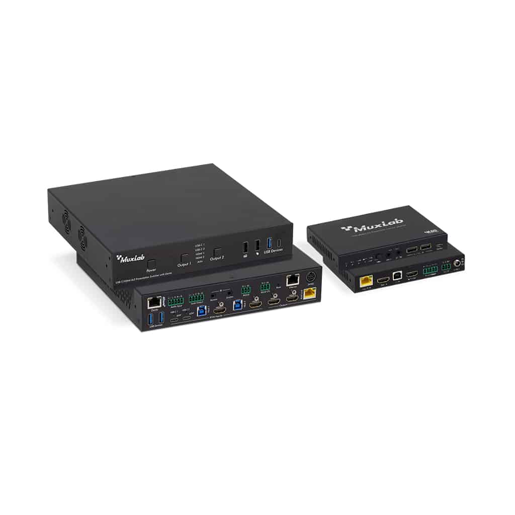 500532 USB-C/HDMI 4x2 Presentation Switcher with Dante