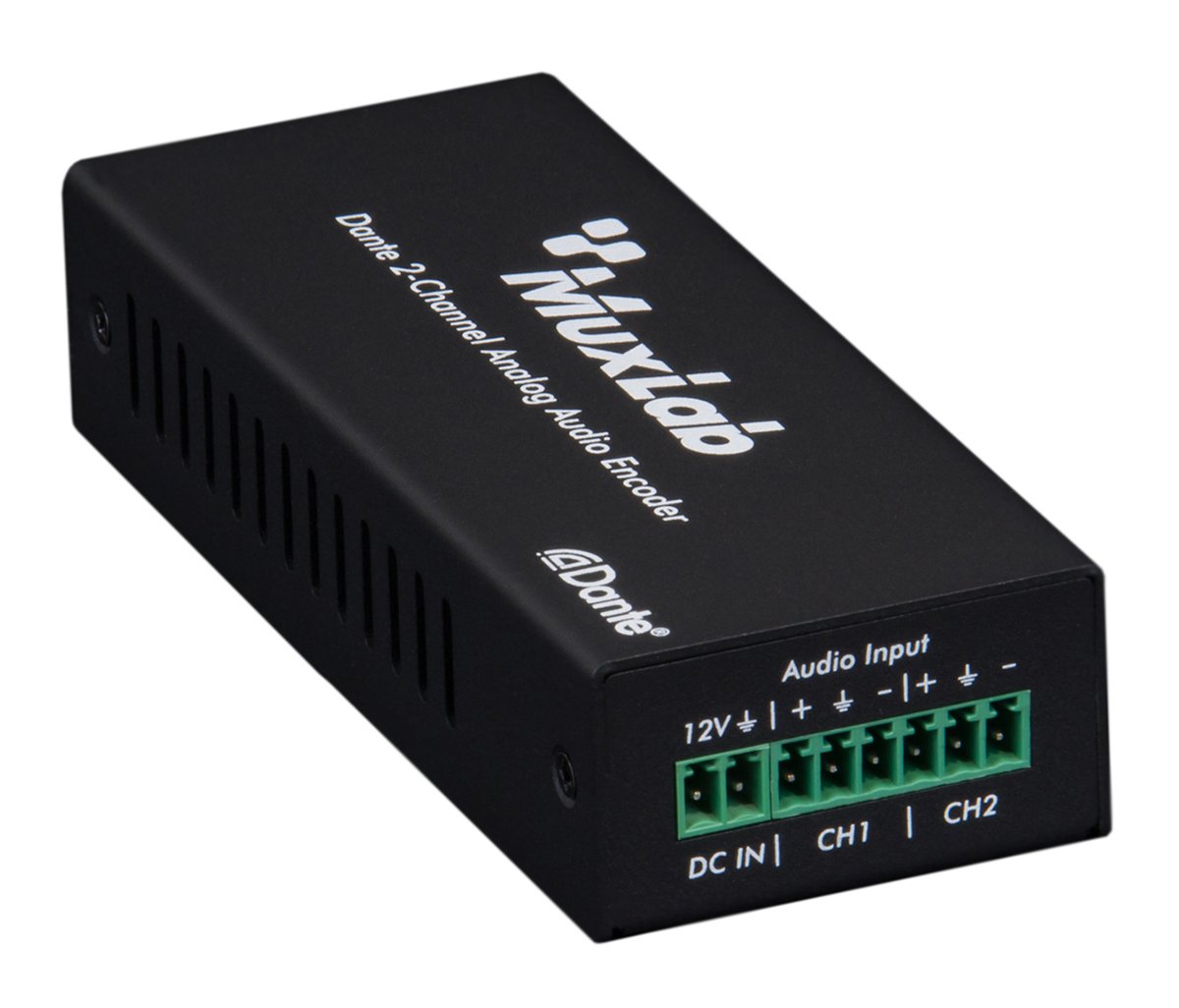 MuxLab 500551 Dante 2-Channel Analog Audio Encoder - view 2