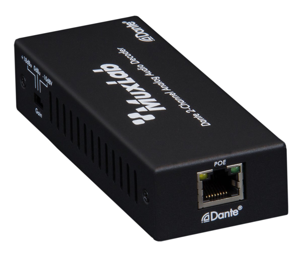 MuxLab 500552 Dante 2-Channel Analog Audio Decoder - view 5