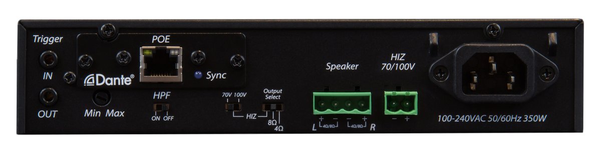 MuxLab 500553 Dante 2-Channel Power Amplifier 240W - view 2