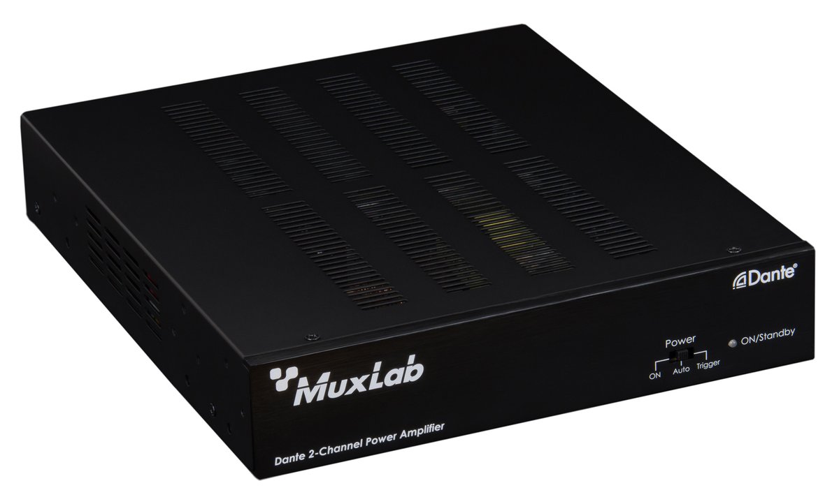 MuxLab 500553 Dante 2-Channel Power Amplifier 240W - view 5