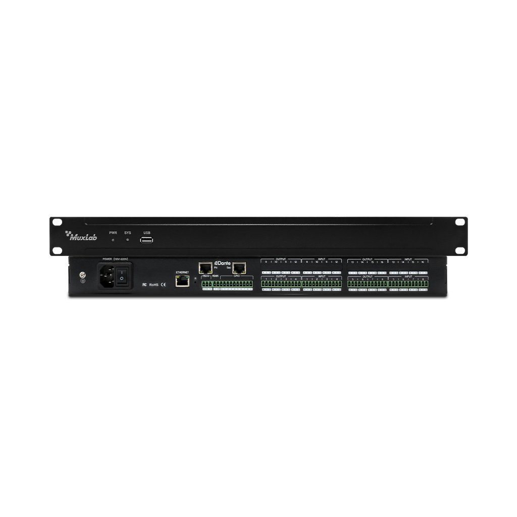 MuxLab 500601 Dante 8-Channel Audio DSP - view 6
