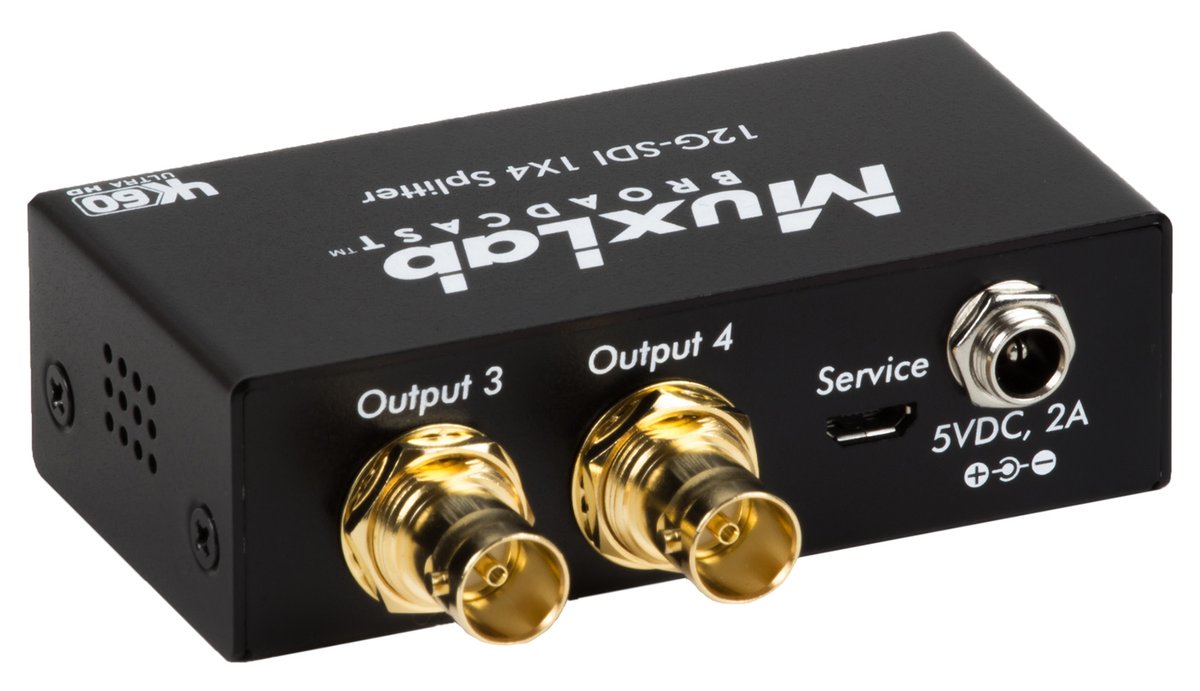 MuxLab 500727 12G-SDI 1X4 Splitter, 4K/60 - view 3