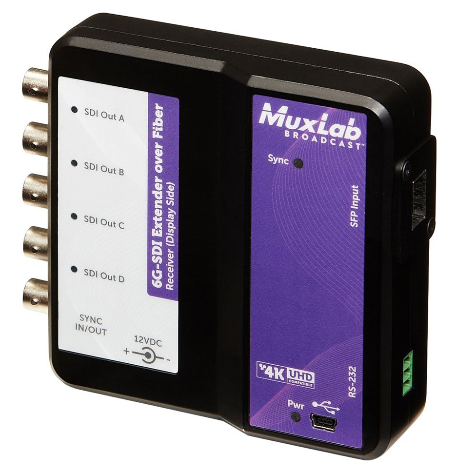 MuxLab 500732 6G-SDI Extender over Fiber Optic - view 3
