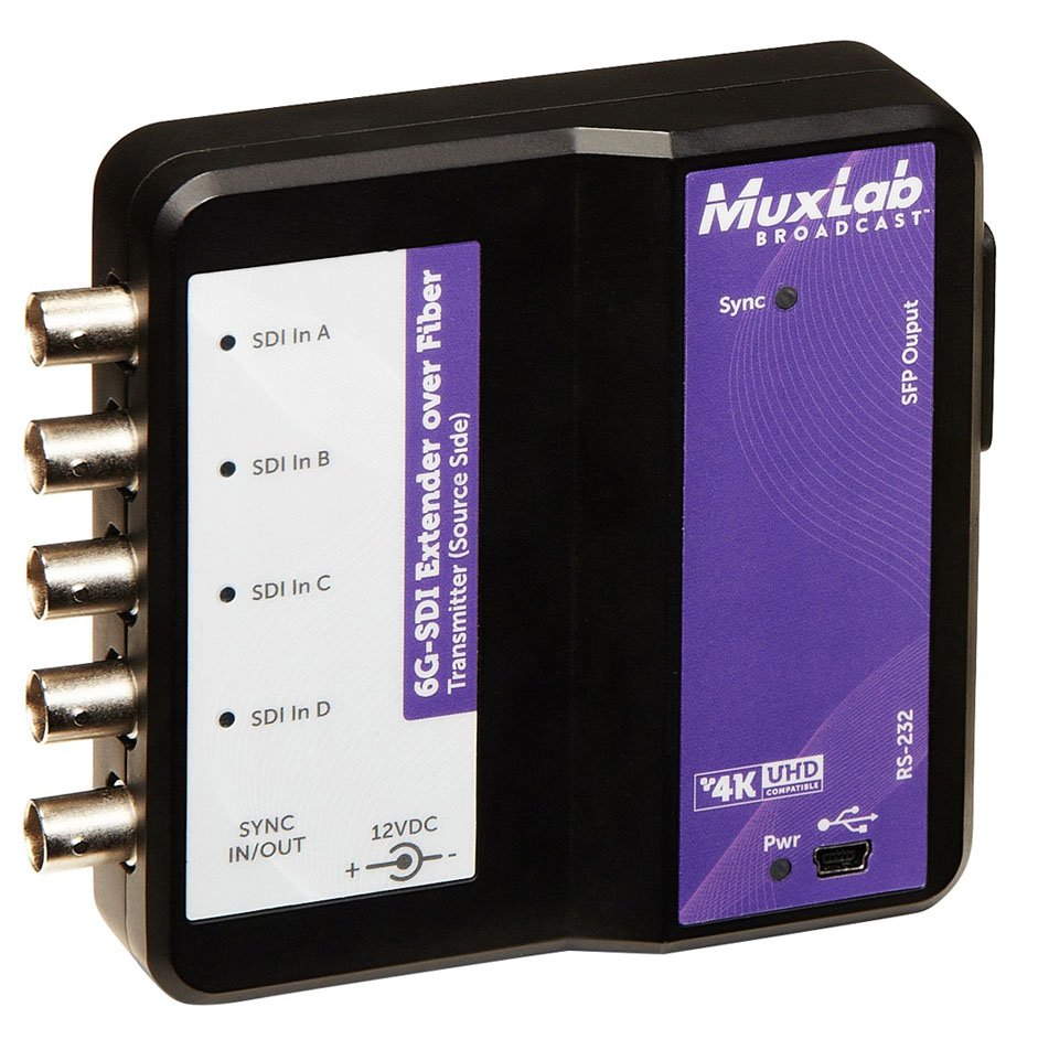MuxLab 500732 6G-SDI Extender over Fiber Optic - view 4