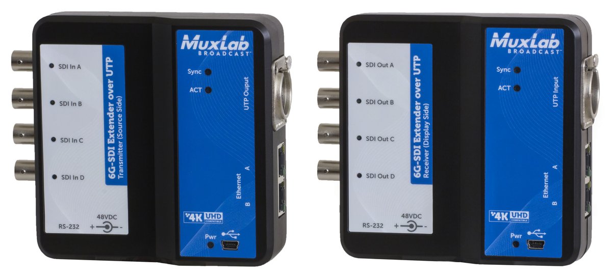 500733 6G-SDI Extender Over UTP with Ethernet