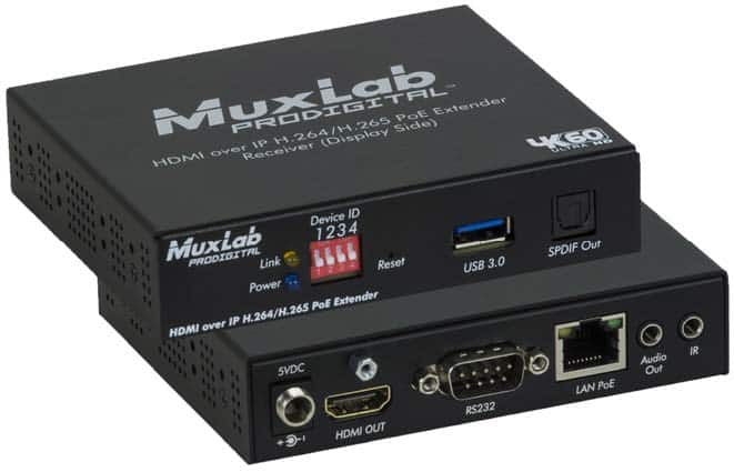 500762 HDMI over IP H264/H265 PoE Receiver, 4K60